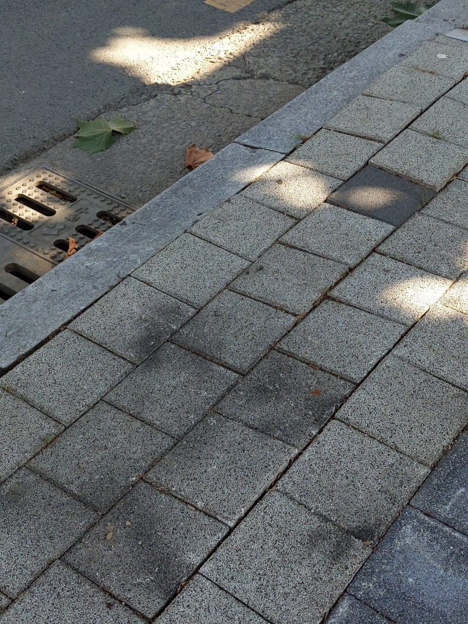 보도블록 구조물 파손
