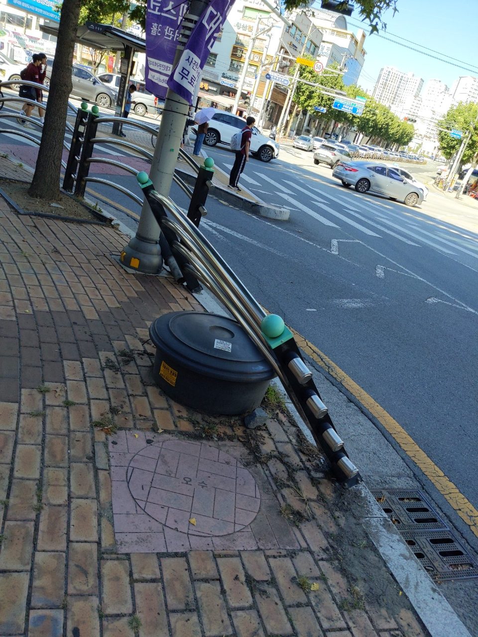 안전펜스 구조물 파손