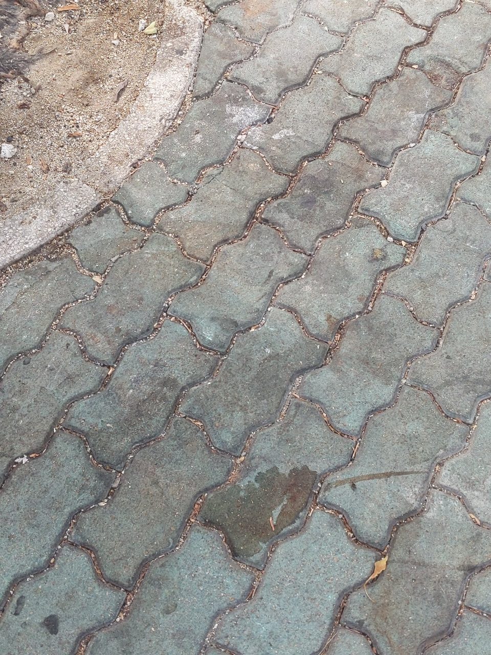 보도블록 변형