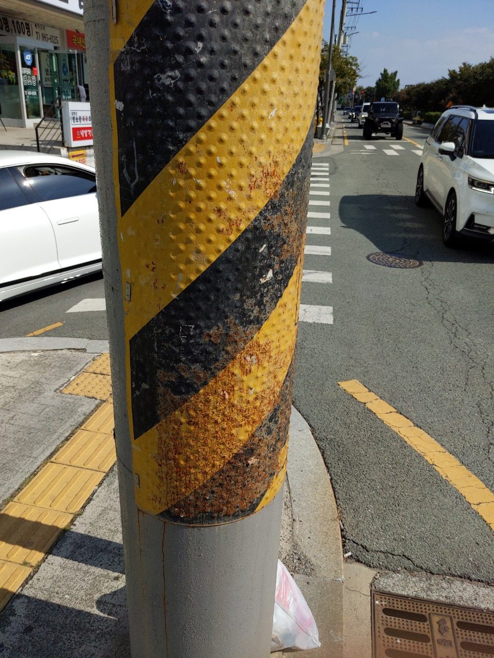 가로등지주 부식