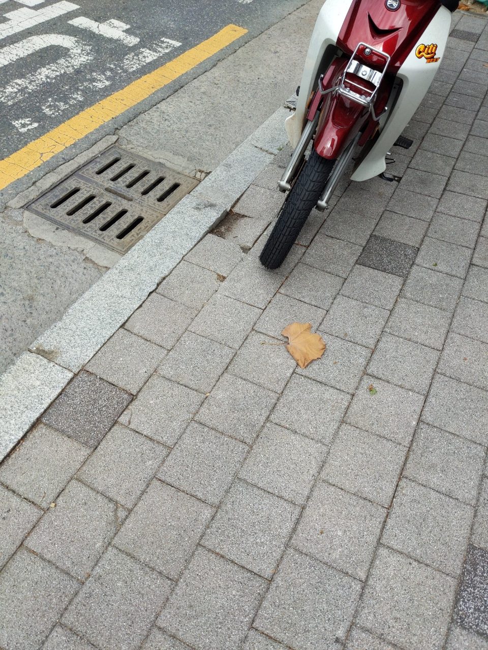 보도블록 구조물 파손