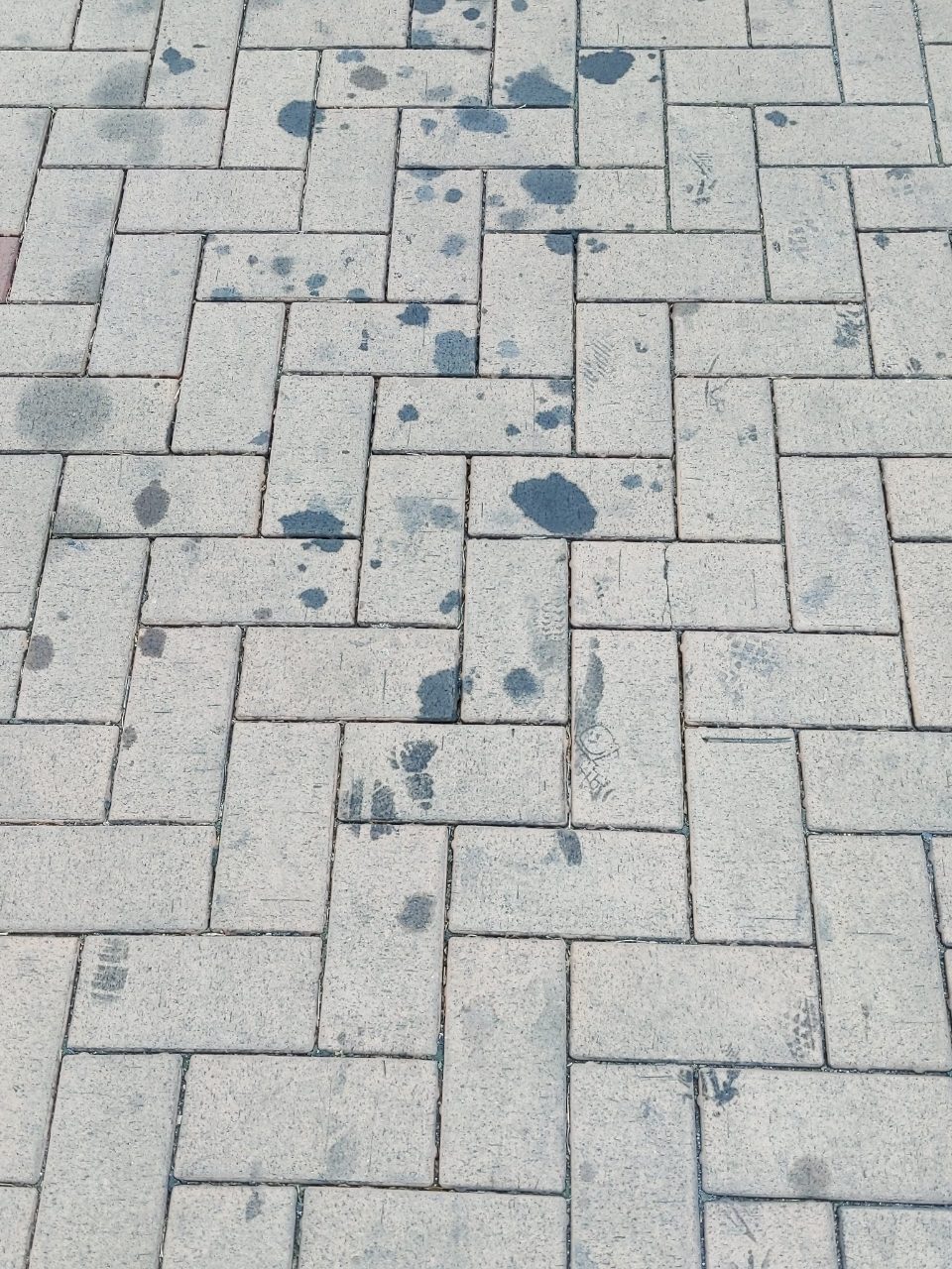 보도블록 이상 없음
