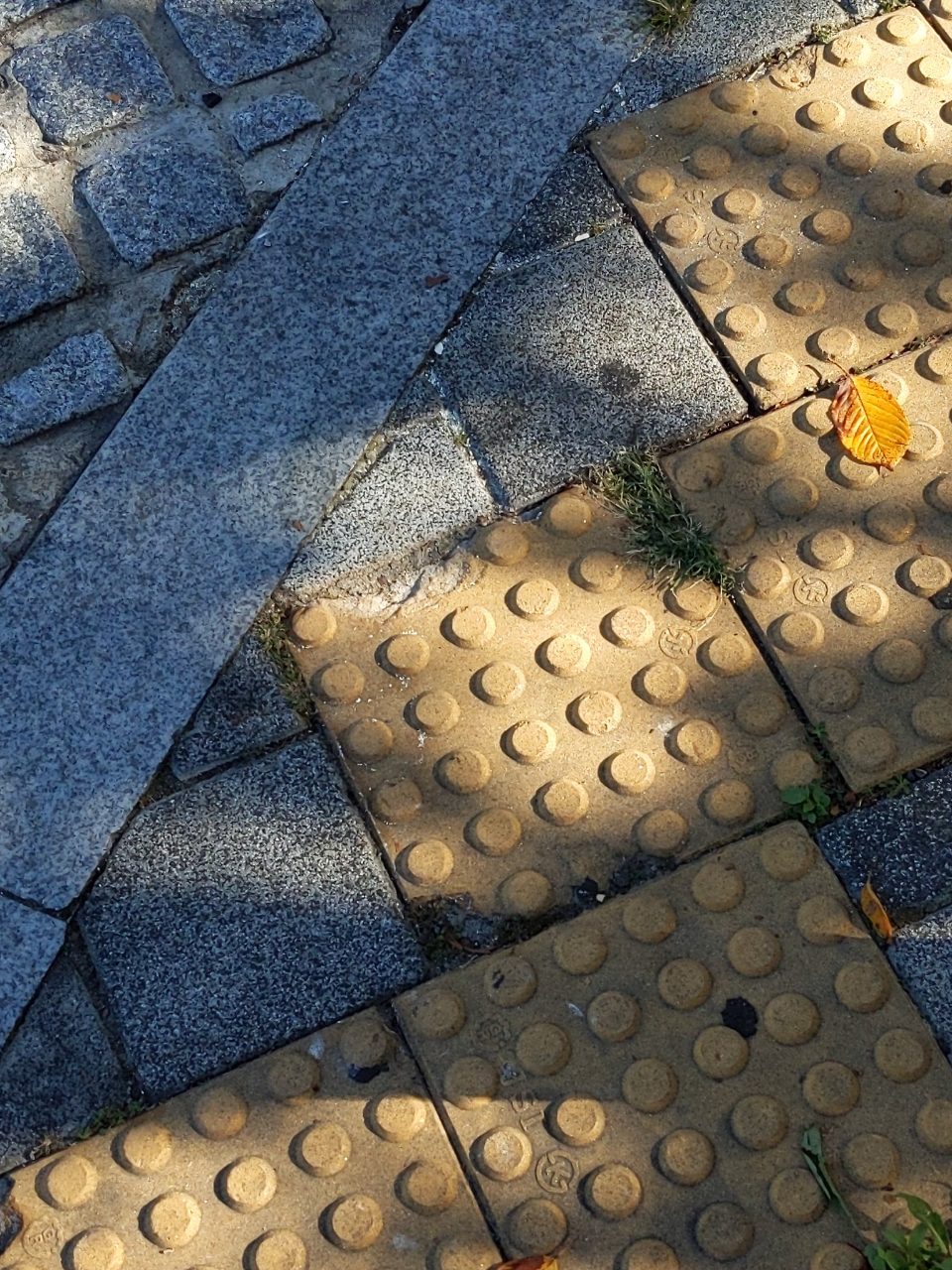 보도블록 균열