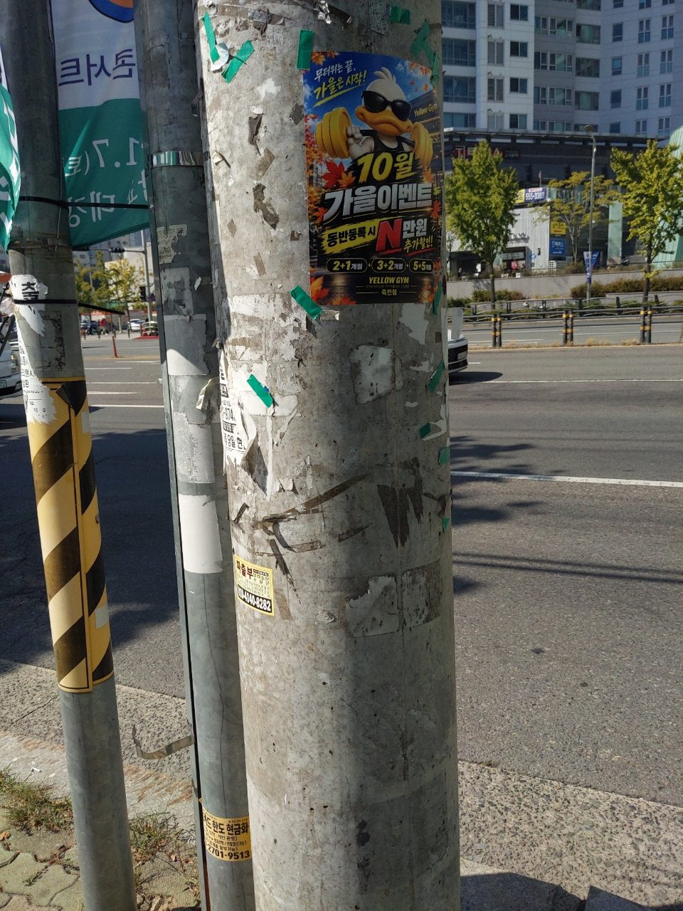 가로등지주 변형