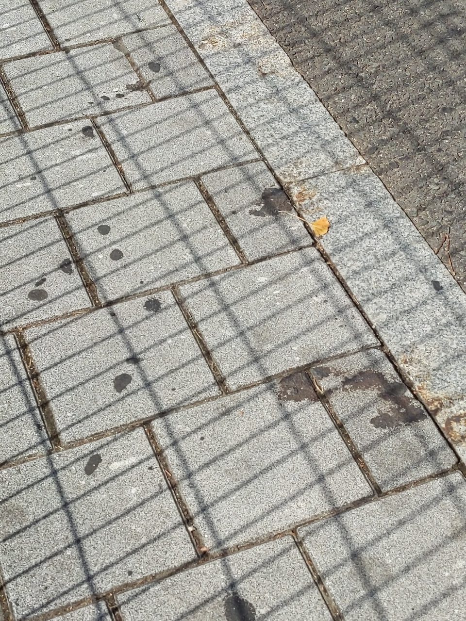 보도블록 구조물 파손