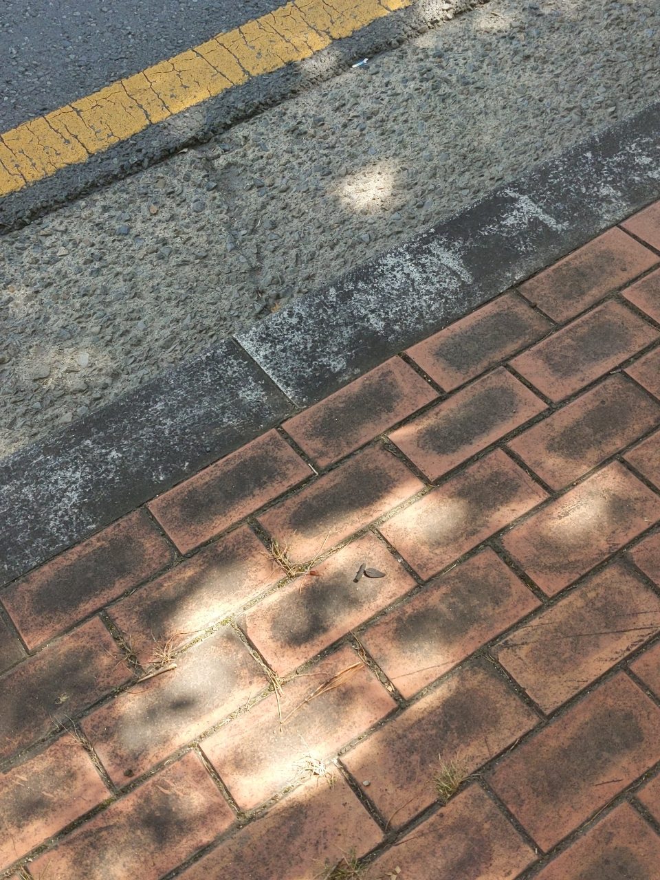 보도블록 구조물 파손