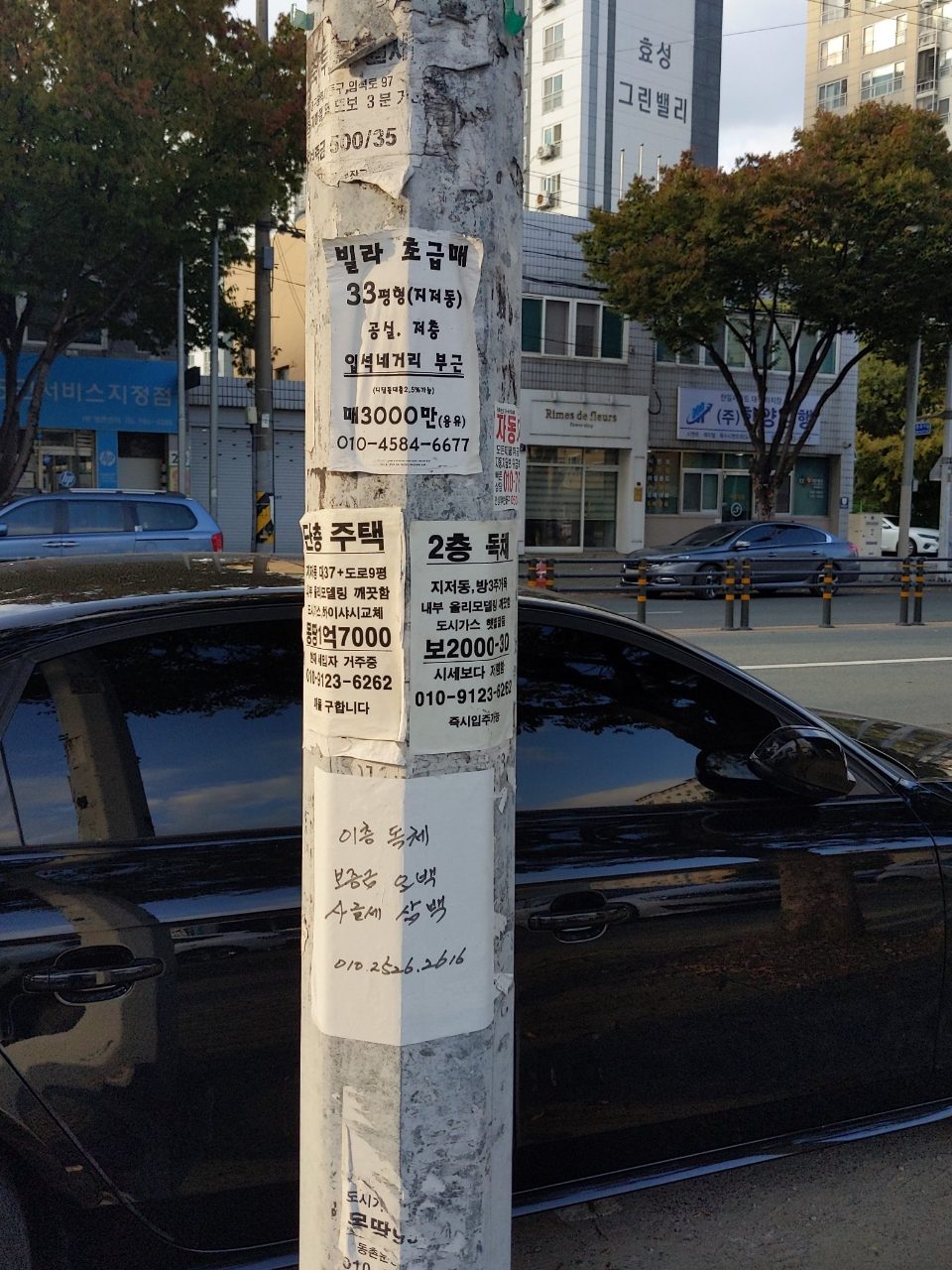가로등지주 변형