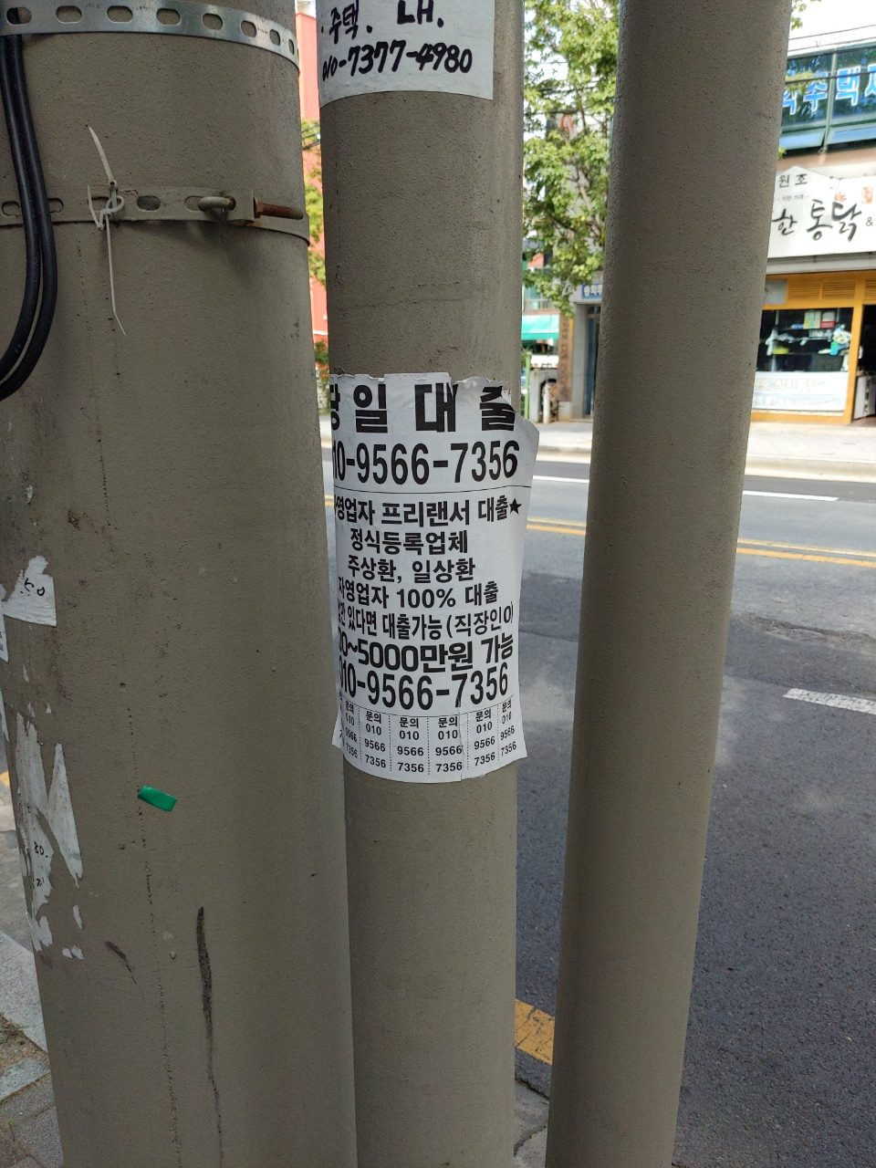 가로등지주 이상 없음