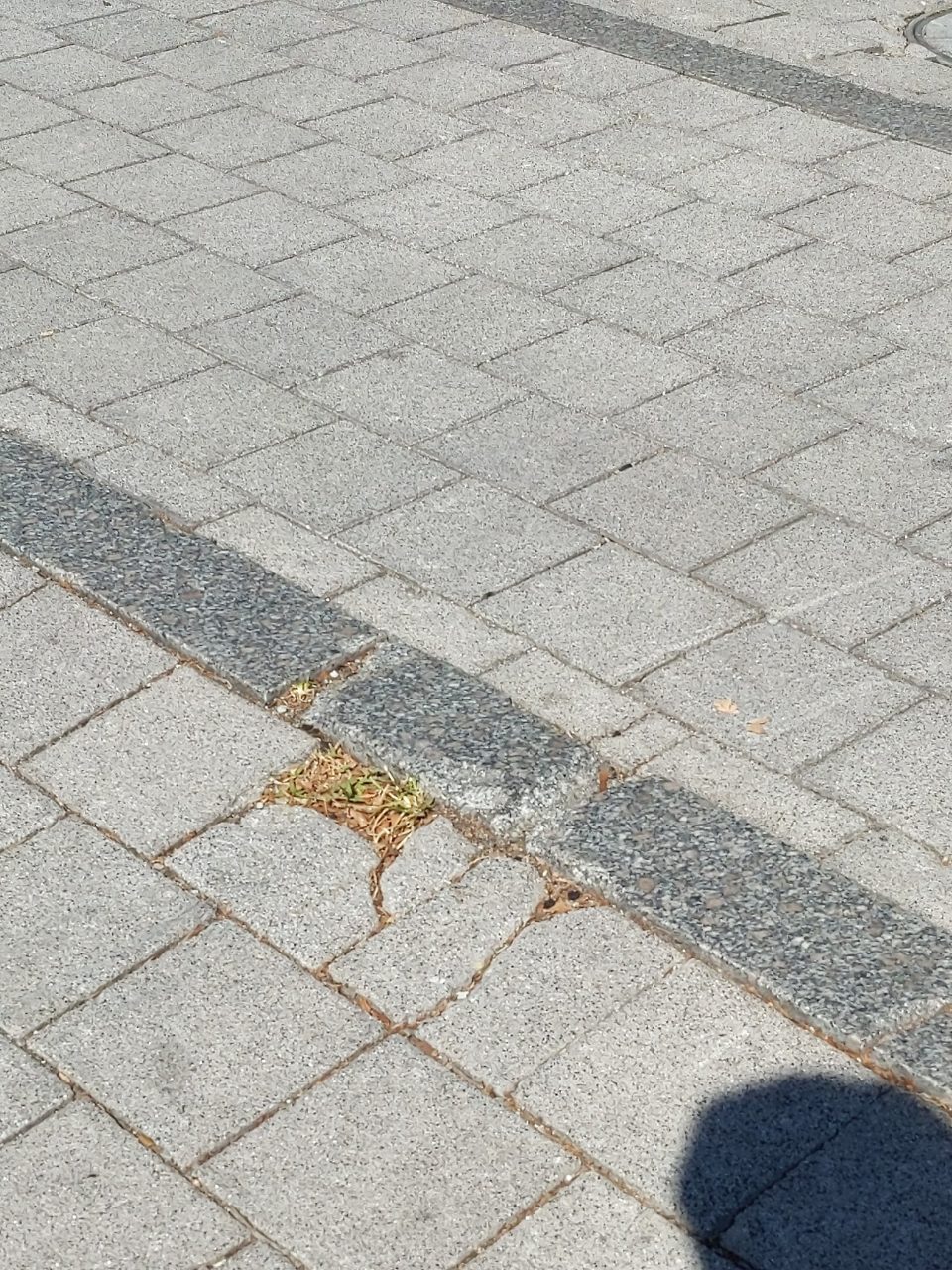 보도블록 구조물 파손