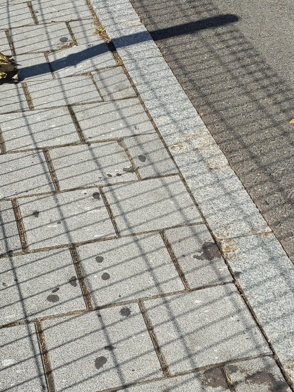 보도블록 구조물 파손