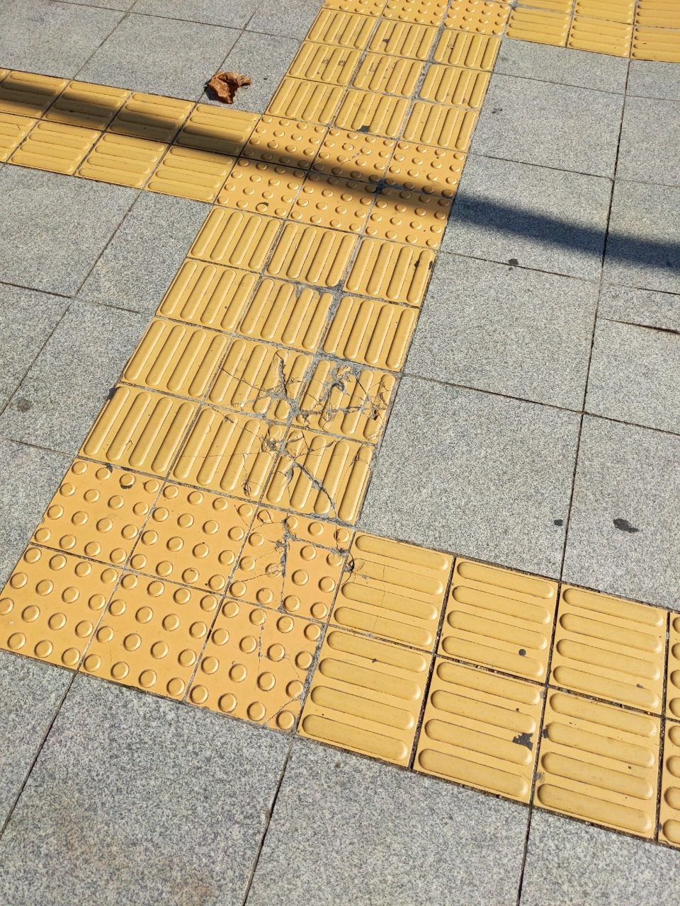 보도블록 균열