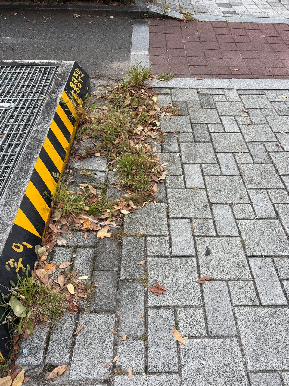 주차블록 장애물