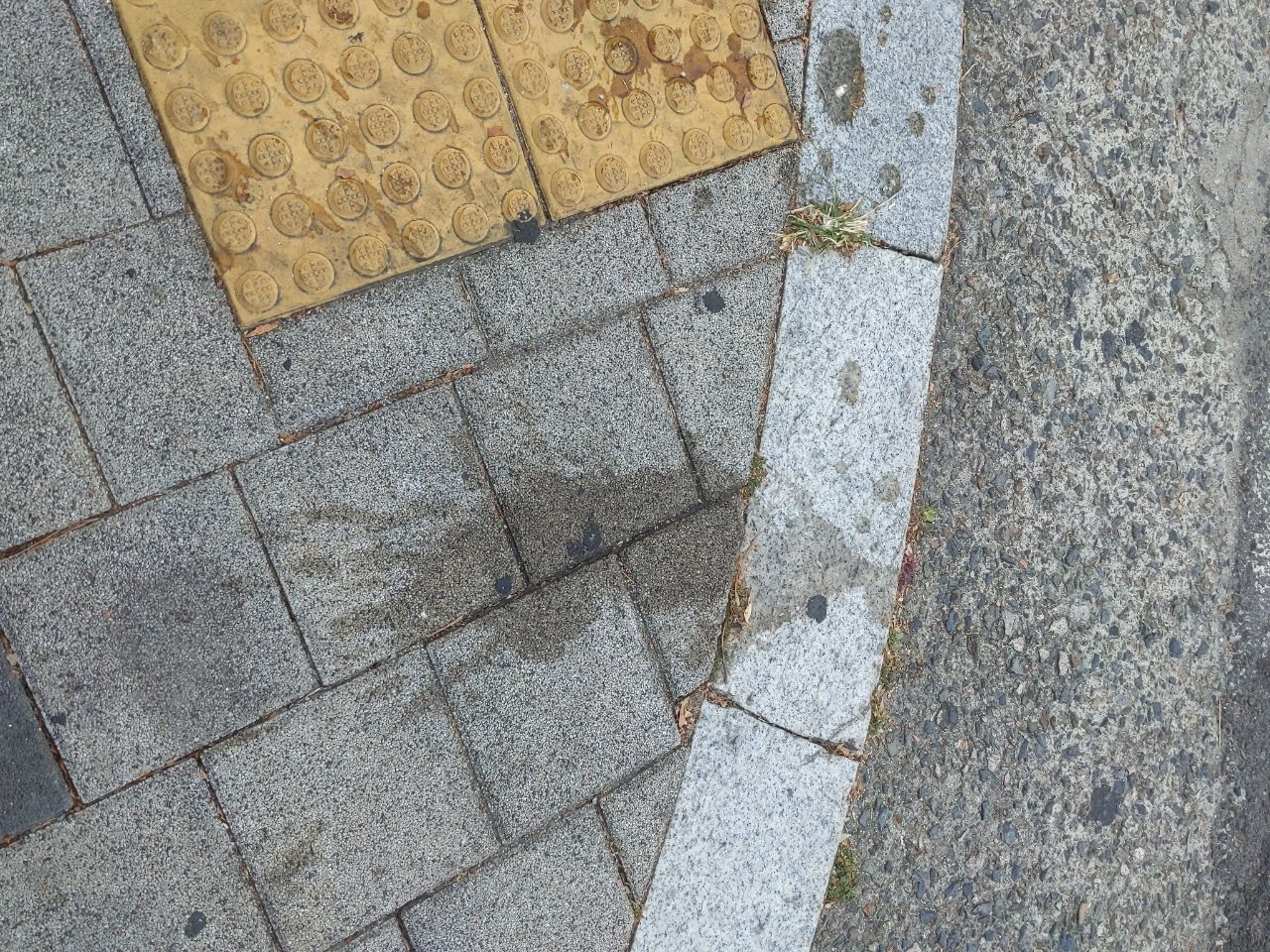 보도블록 이상 없음