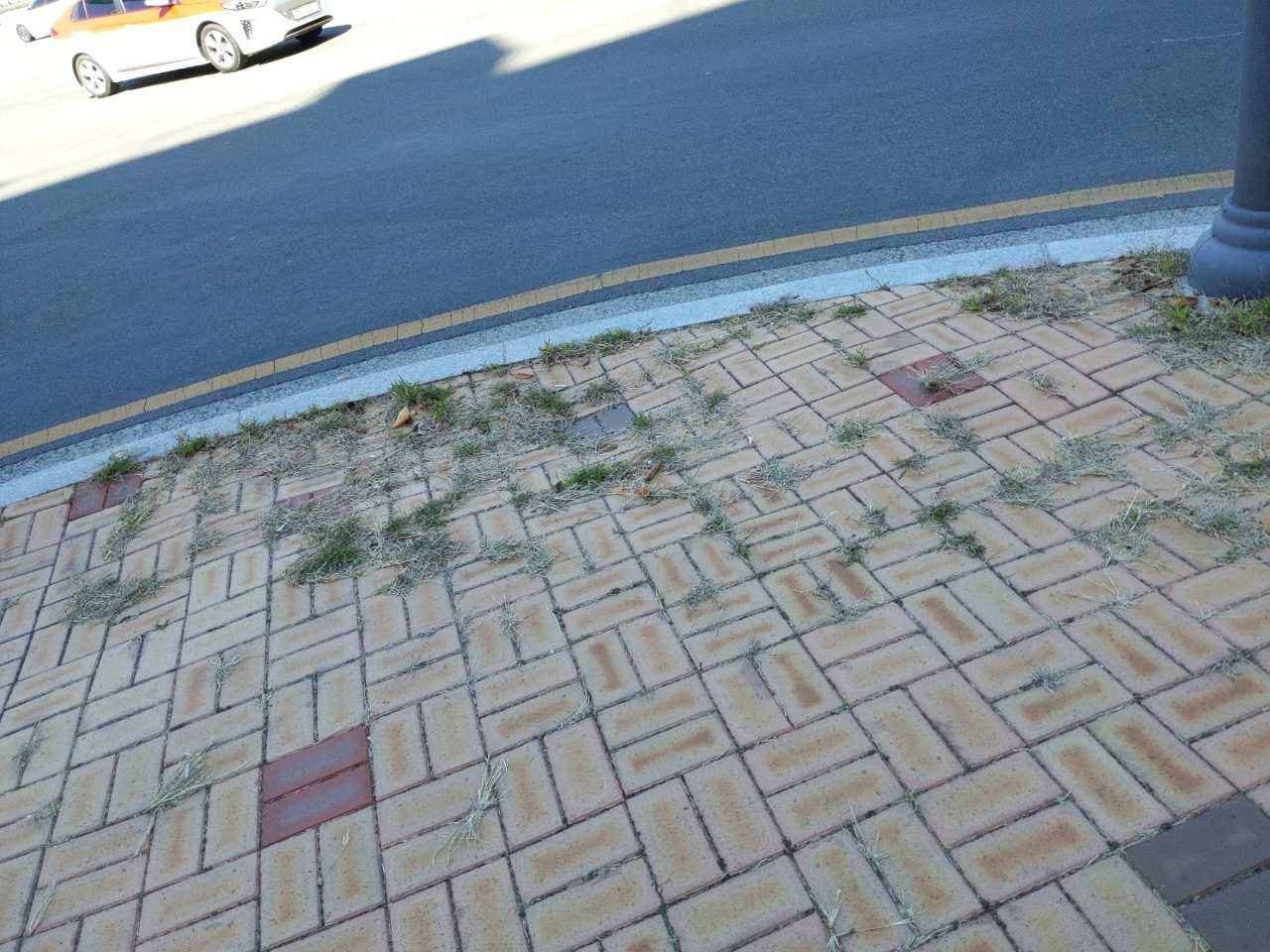 보도블록 변형