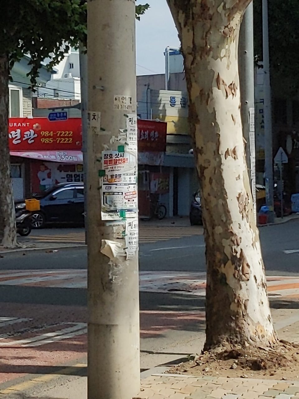 가로등지주 변형