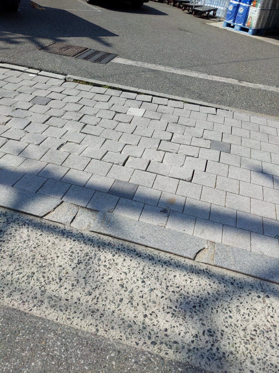 보도블록 변형