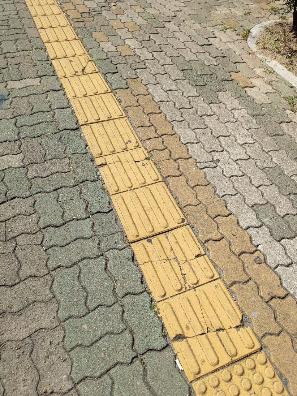 보도블록 균열